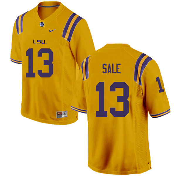 Men #13 Andre Sale LSU Tigers College Football Jerseys Sale-Gold